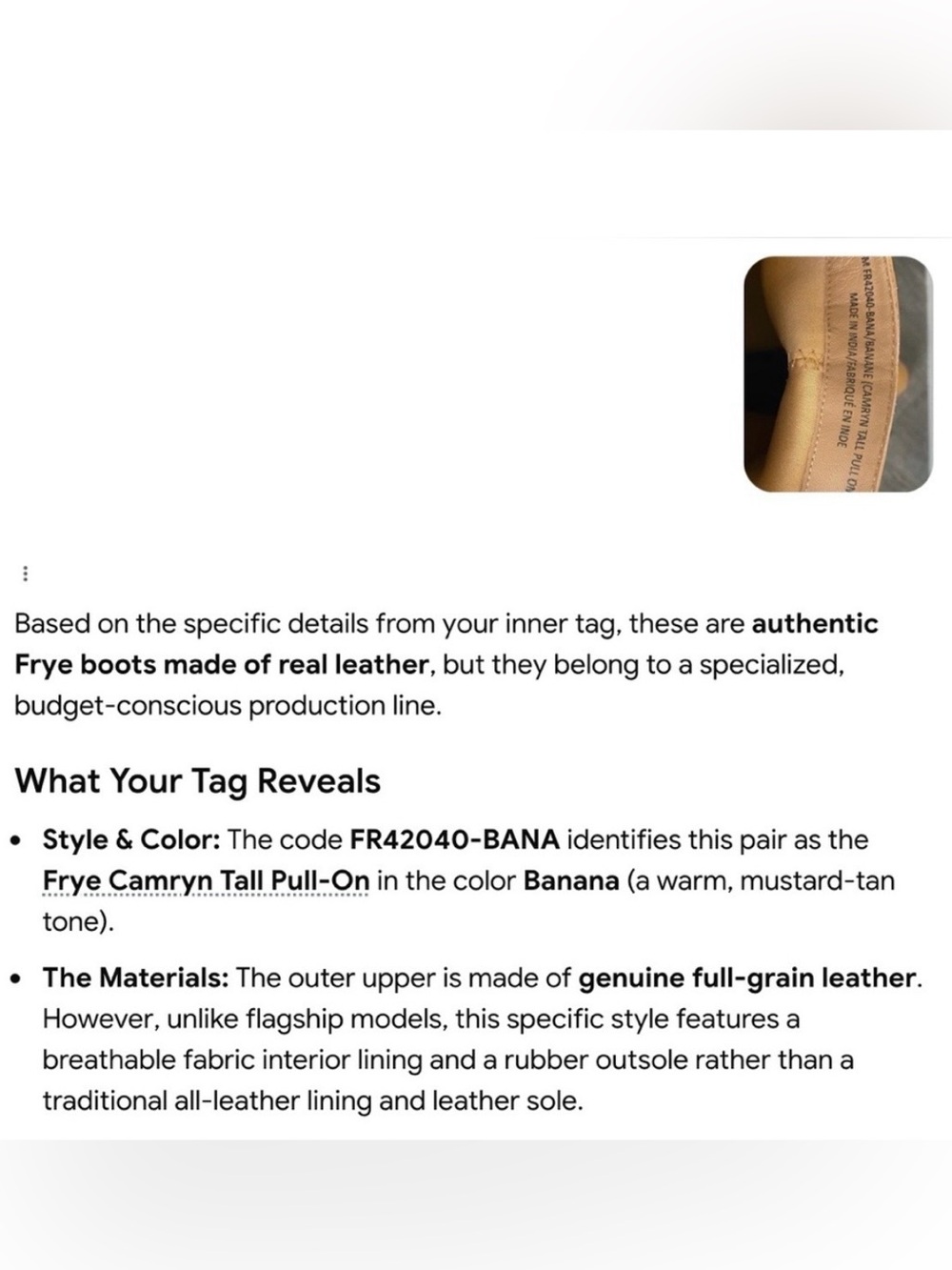 SOLD NEW Frye Camryn Leather Boots in gorgeous Banana colour - Picture 10 of 10